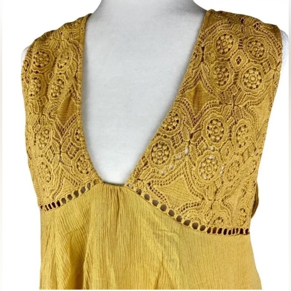 Free People Freya Mini Dress in Hay There Yellow - Picture 2 of 10